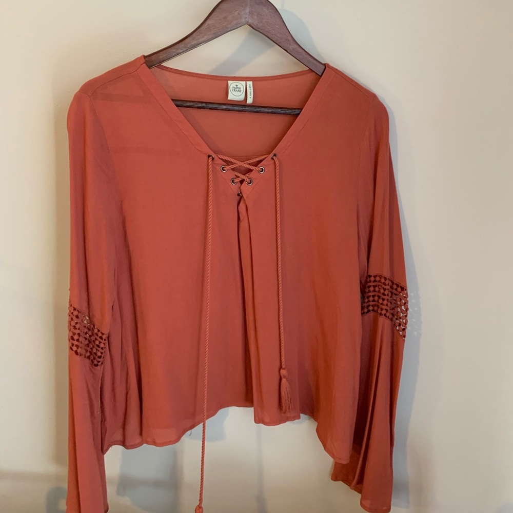 Bell Sleeved Paper Crane Long Sleeve